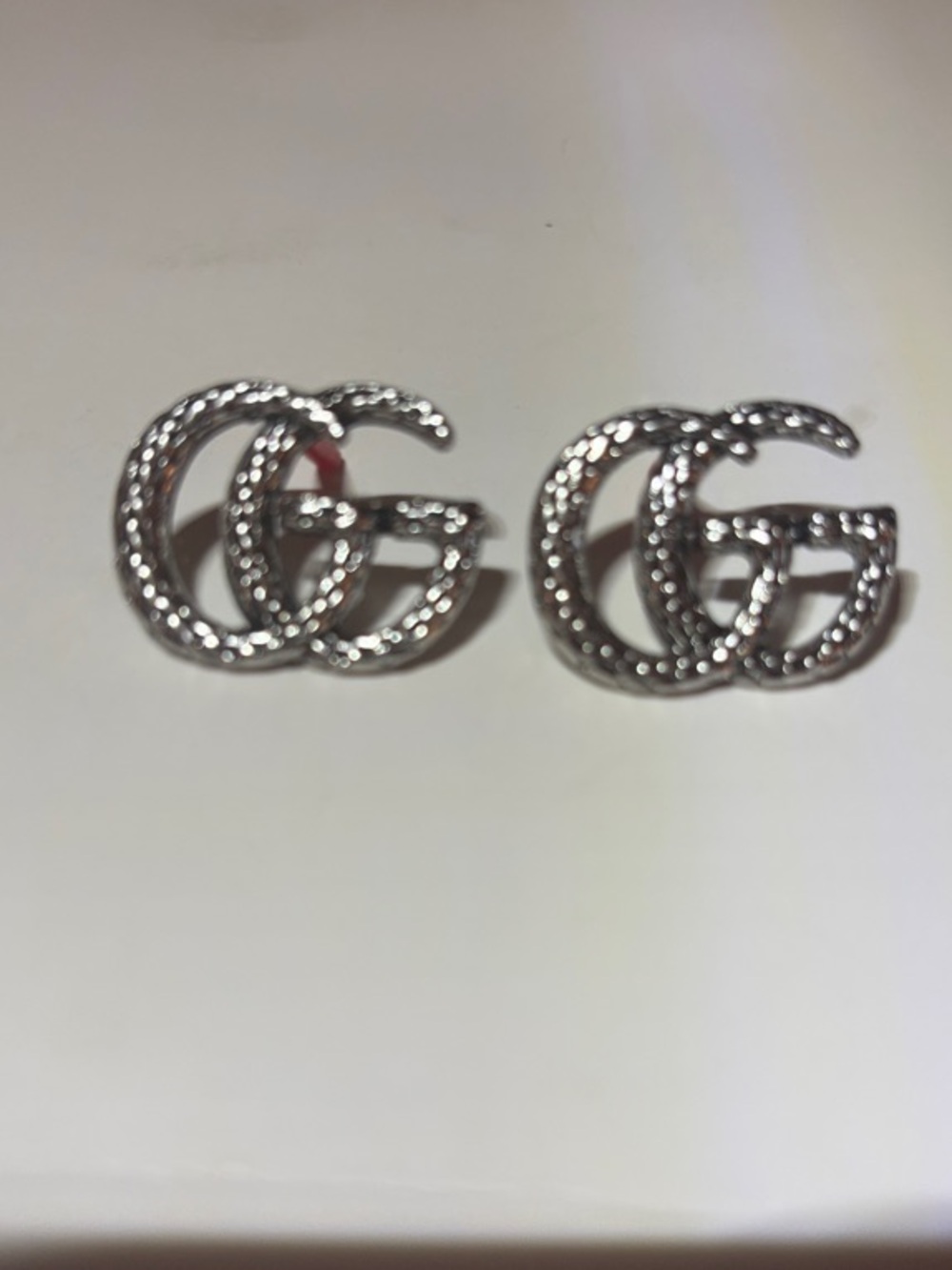Fashion Jewelry Silver Double-G Inspired Stud Earrings